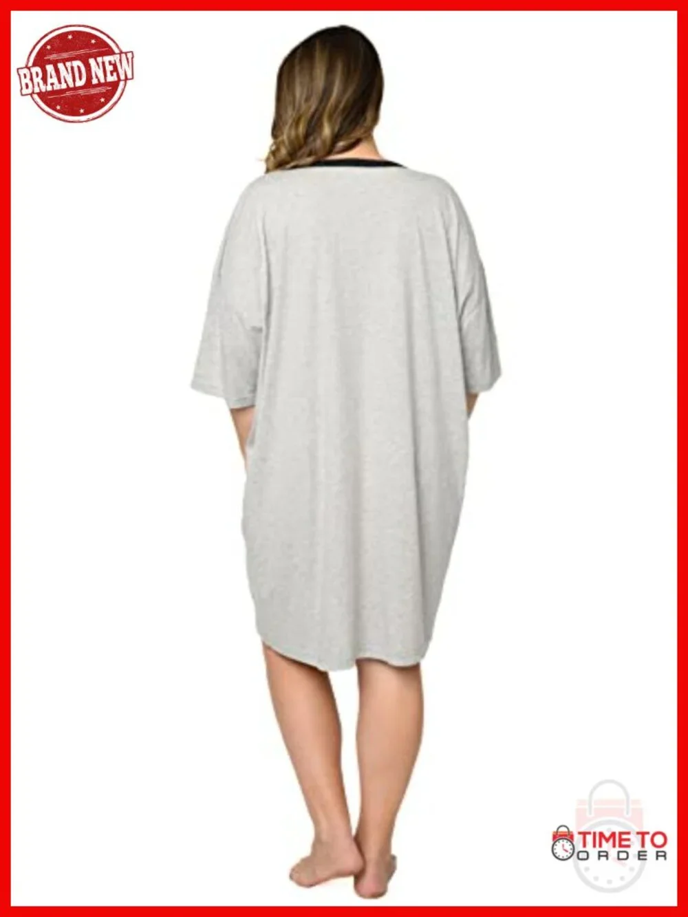 Disney Sleepshirt Nightgown Short Sleeve Cotton Polyester